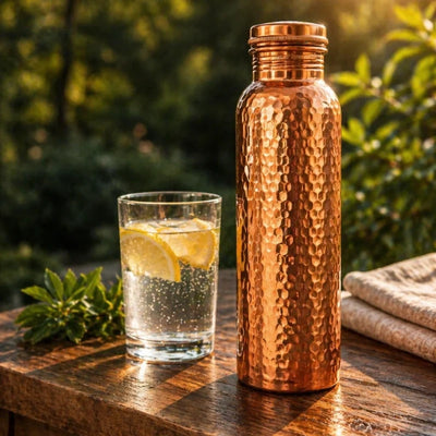 Copper Water Bottle – MyKopra™ | Naturally Purified Water, Plastic-Free